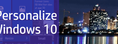 How to Personalize Windows 10